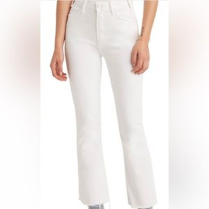 MOTHER size 25 The Hustler High Waist Ankle Fray Jeans EUC